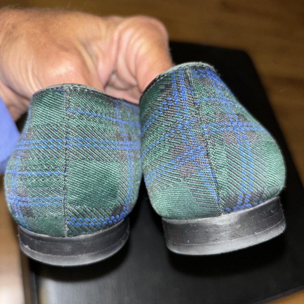 & Other Stories Plaid Horsebit Loafers in Green and Purple - Picture 6 of 11
